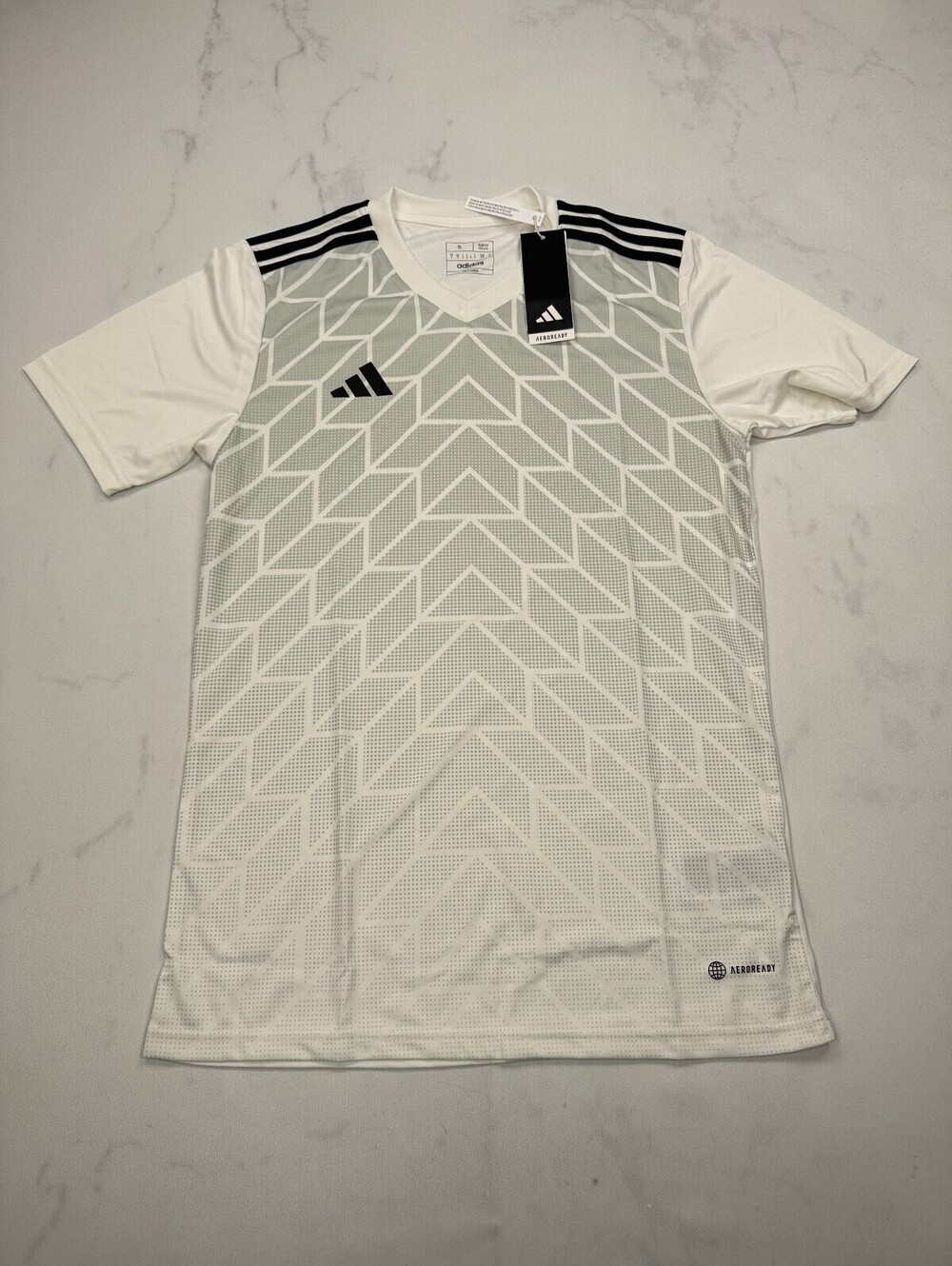 Adidas TICON23 T Shirt White Modern Jersey - Mens S